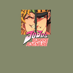 Свитшот хлопковый мужской Дио Брандо и Куджо Джотаро, цвет: авокадо — фото 2