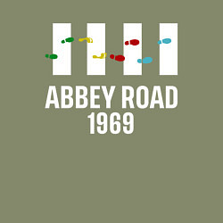 Свитшот хлопковый мужской THE BEATLES ABBEY ROAD, цвет: авокадо — фото 2