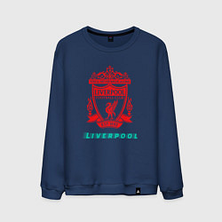 Свитшот хлопковый мужской LIVERPOOL Liverpool, цвет: тёмно-синий