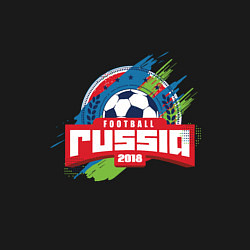 Свитшот хлопковый мужской Football Russia 2018, цвет: черный — фото 2