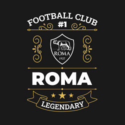 Свитшот хлопковый мужской Roma FC 1, цвет: черный — фото 2