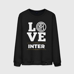 Свитшот хлопковый мужской Inter Love Classic, цвет: черный