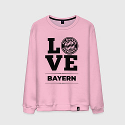 Свитшот хлопковый мужской Bayern Love Классика, цвет: светло-розовый