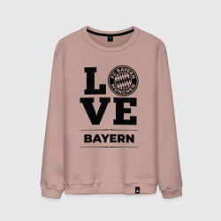 Свитшот хлопковый мужской Bayern Love Классика, цвет: пыльно-розовый