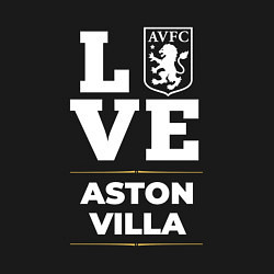 Свитшот хлопковый мужской Aston Villa Love Classic, цвет: черный — фото 2