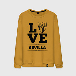 Свитшот хлопковый мужской Sevilla Love Классика, цвет: горчичный