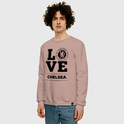 Свитшот хлопковый мужской Chelsea Love Классика, цвет: пыльно-розовый — фото 2