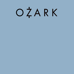 Свитшот хлопковый мужской Ozark black logo, цвет: мягкое небо — фото 2