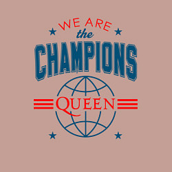 Свитшот хлопковый мужской QUEEN WE ARE THE CHAMPIONS, цвет: пыльно-розовый — фото 2