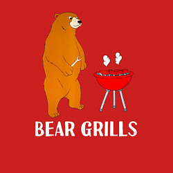 Свитшот хлопковый мужской Bear Grills Беар Гриллс, цвет: красный — фото 2