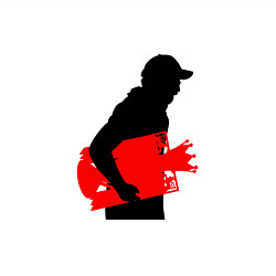 Свитшот хлопковый мужской Klopp - Winner, цвет: белый — фото 2