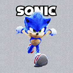 Свитшот хлопковый мужской Sonic the Hedgehog 2, цвет: меланж — фото 2