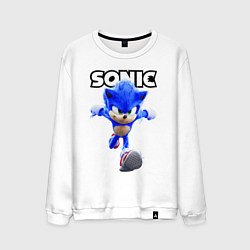 Свитшот хлопковый мужской Sonic the Hedgehog 2022, цвет: белый