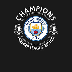 Свитшот хлопковый мужской Manchester City Champions 2122, цвет: черный — фото 2