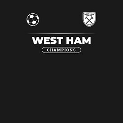 Свитшот хлопковый мужской West Ham Форма Чемпионов, цвет: черный — фото 2