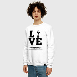 Свитшот хлопковый мужской Tottenham Love Классика, цвет: белый — фото 2