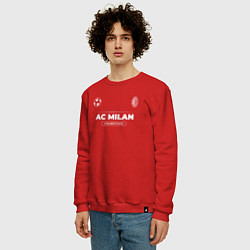 Свитшот хлопковый мужской AC Milan Форма Чемпионов, цвет: красный — фото 2