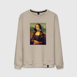 Свитшот хлопковый мужской Мона Милос, цвет: миндальный