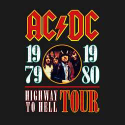 Свитшот хлопковый мужской ACDC HIGHWAY TO HELL TOUR, цвет: черный — фото 2