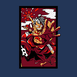 Свитшот хлопковый мужской ЛУФФИ 5 ЙОНКО ONE PIECE, цвет: тёмно-синий — фото 2