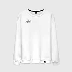 Свитшот хлопковый мужской Vibe calligraphy, цвет: белый