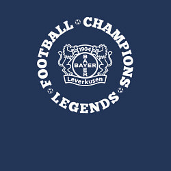 Свитшот хлопковый мужской Символ Bayer 04 и надпись Football Legends and Cha, цвет: тёмно-синий — фото 2
