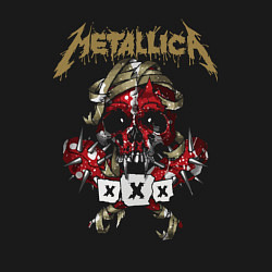 Свитшот хлопковый мужской Metallica Череп, цвет: черный — фото 2