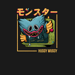 Свитшот хлопковый мужской Japan Huggy Wuggy, цвет: черный — фото 2