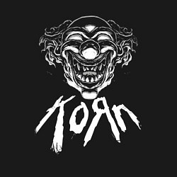 Свитшот хлопковый мужской KoЯn Korn Злой клоун, цвет: черный — фото 2