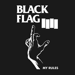 Свитшот хлопковый мужской BLACK FLAG РУКА, цвет: черный — фото 2