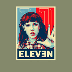 Свитшот хлопковый мужской Stranger Things Eleven, цвет: авокадо — фото 2
