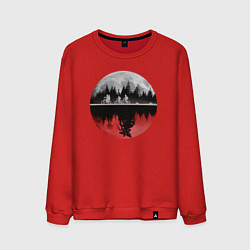 Свитшот хлопковый мужской Stranger Things Moon, цвет: красный