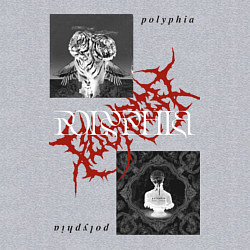 Свитшот хлопковый мужской Polyphia, цвет: меланж — фото 2