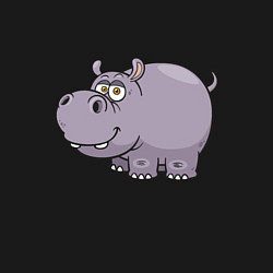 Свитшот хлопковый мужской Милый Бегемот, цвет: черный — фото 2