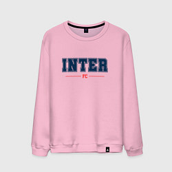 Свитшот хлопковый мужской Inter FC Classic, цвет: светло-розовый