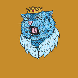 Свитшот хлопковый мужской The King of the Ice Tigers, цвет: горчичный — фото 2