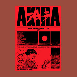 Свитшот хлопковый мужской АКИРАAKIRA - Tetsuo vs Kaneda, цвет: кирпичный — фото 2