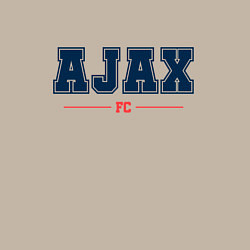 Свитшот хлопковый мужской Ajax FC Classic, цвет: миндальный — фото 2