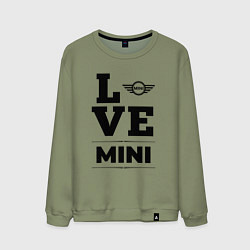 Свитшот хлопковый мужской Mini Love Classic, цвет: авокадо