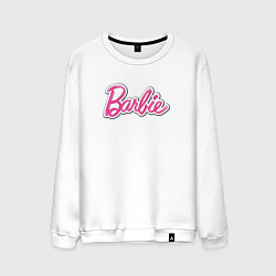 Свитшот хлопковый мужской Barbie logo, цвет: белый