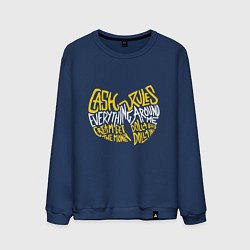 Свитшот хлопковый мужской CREAM Wu-Tang, цвет: тёмно-синий