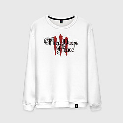 Свитшот хлопковый мужской Three Days Grace Combined, цвет: белый