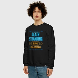 Свитшот хлопковый мужской Игра Death Stranding PRO Gaming, цвет: черный — фото 2