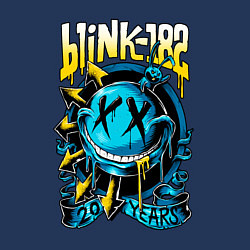 Свитшот хлопковый мужской Blink 182 - 20 years, цвет: тёмно-синий — фото 2