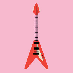 Свитшот хлопковый мужской Красная Электрогитара, цвет: светло-розовый — фото 2