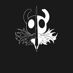 Свитшот хлопковый мужской Hollow Knight черное и белое, цвет: черный — фото 2