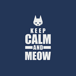 Свитшот хлопковый мужской Stray - Keep Calm, цвет: тёмно-синий — фото 2