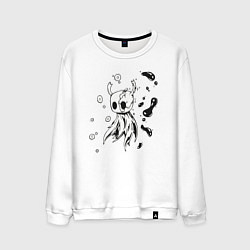 Свитшот хлопковый мужской Hollow Knight game, цвет: белый