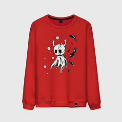 Свитшот хлопковый мужской Hollow Knight game, цвет: красный