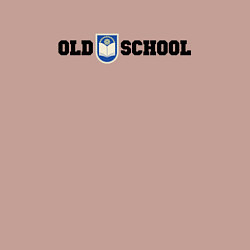 Свитшот хлопковый мужской Old school, шеврон старой школы, цвет: пыльно-розовый — фото 2